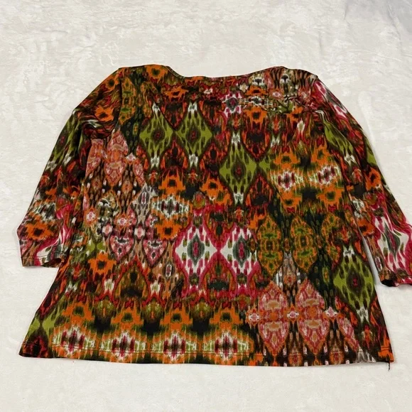I.N. Studio Multicolor Abstract Blouse - Picture 5 of 5